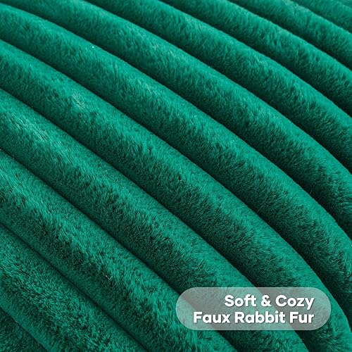 Miniatura 8 de Juego de 2 fundas de almohada decorativas con rayas de color burdeos o rojo vino, 20 x 20 pulgadas, cuadradas y primaverales, piel sintética de