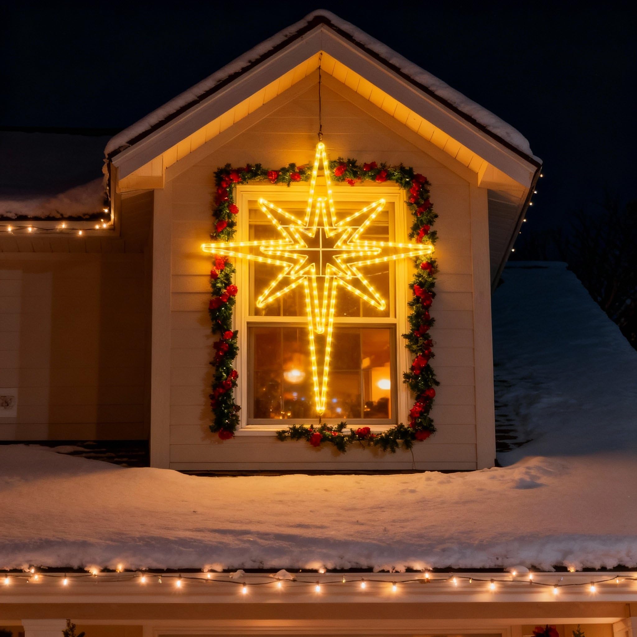 Snapklik.com : Rossesay Outdoor Christmas Star Of Bethlehem Large LED ...