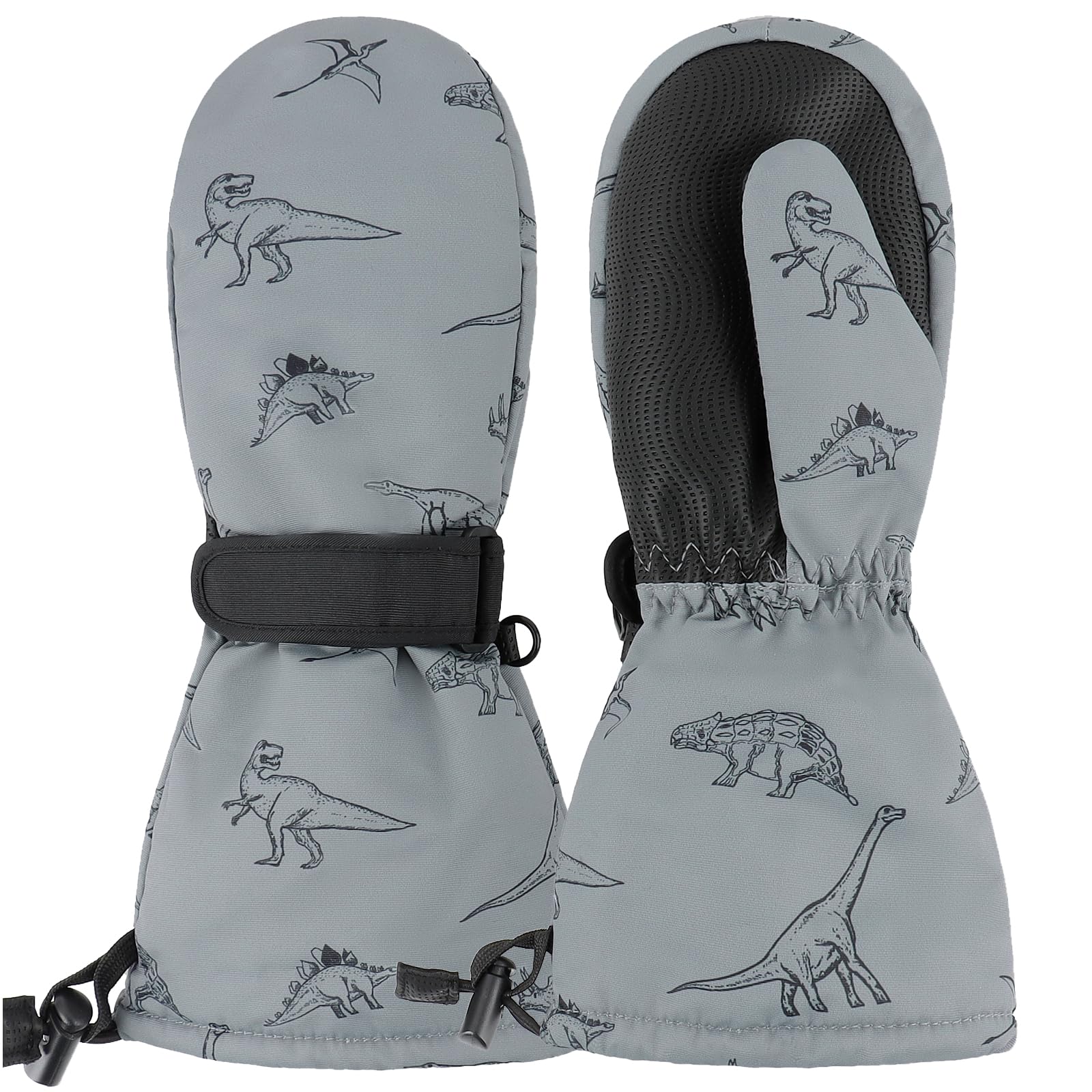 Duoyeree Toddler Winter Gloves, Waterproof Fleece Lined Ski Mittens 1-6Y
