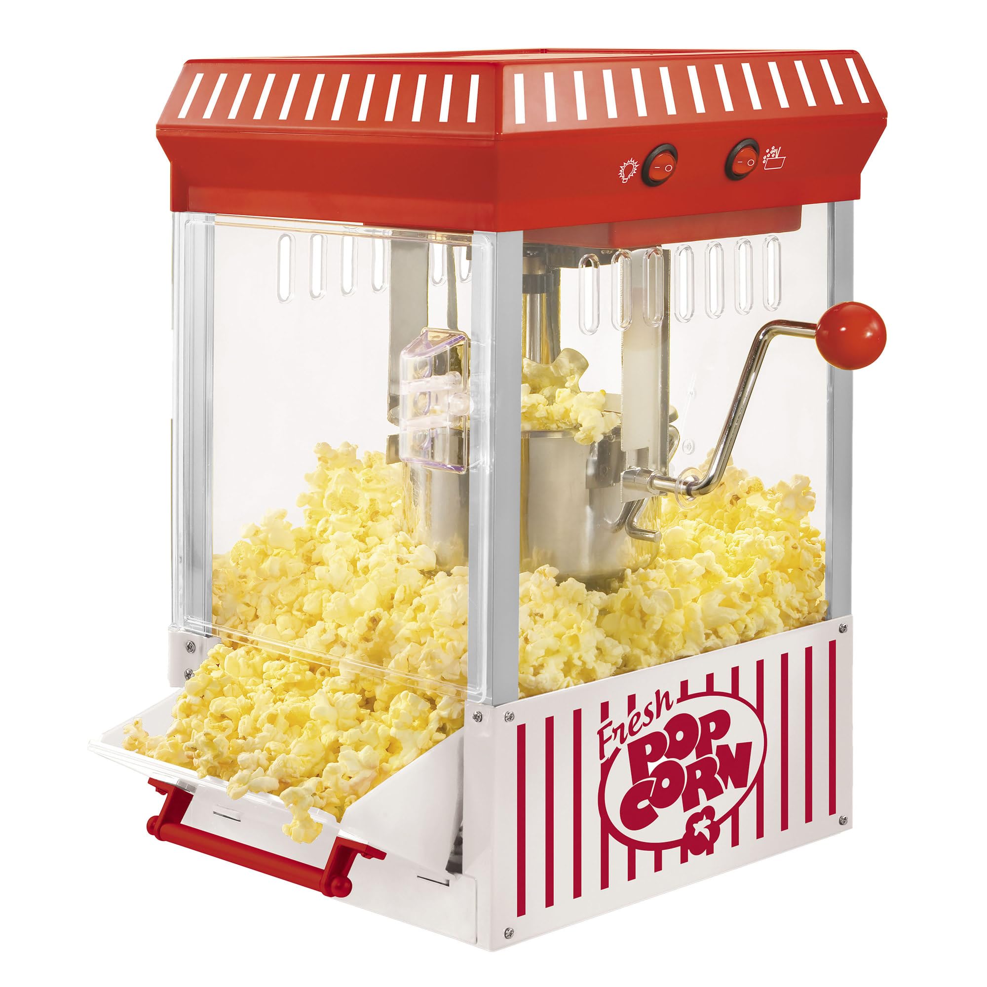 Nostalgia Vintage Table-Top Popcorn Maker, 10 Cups, Hot Air