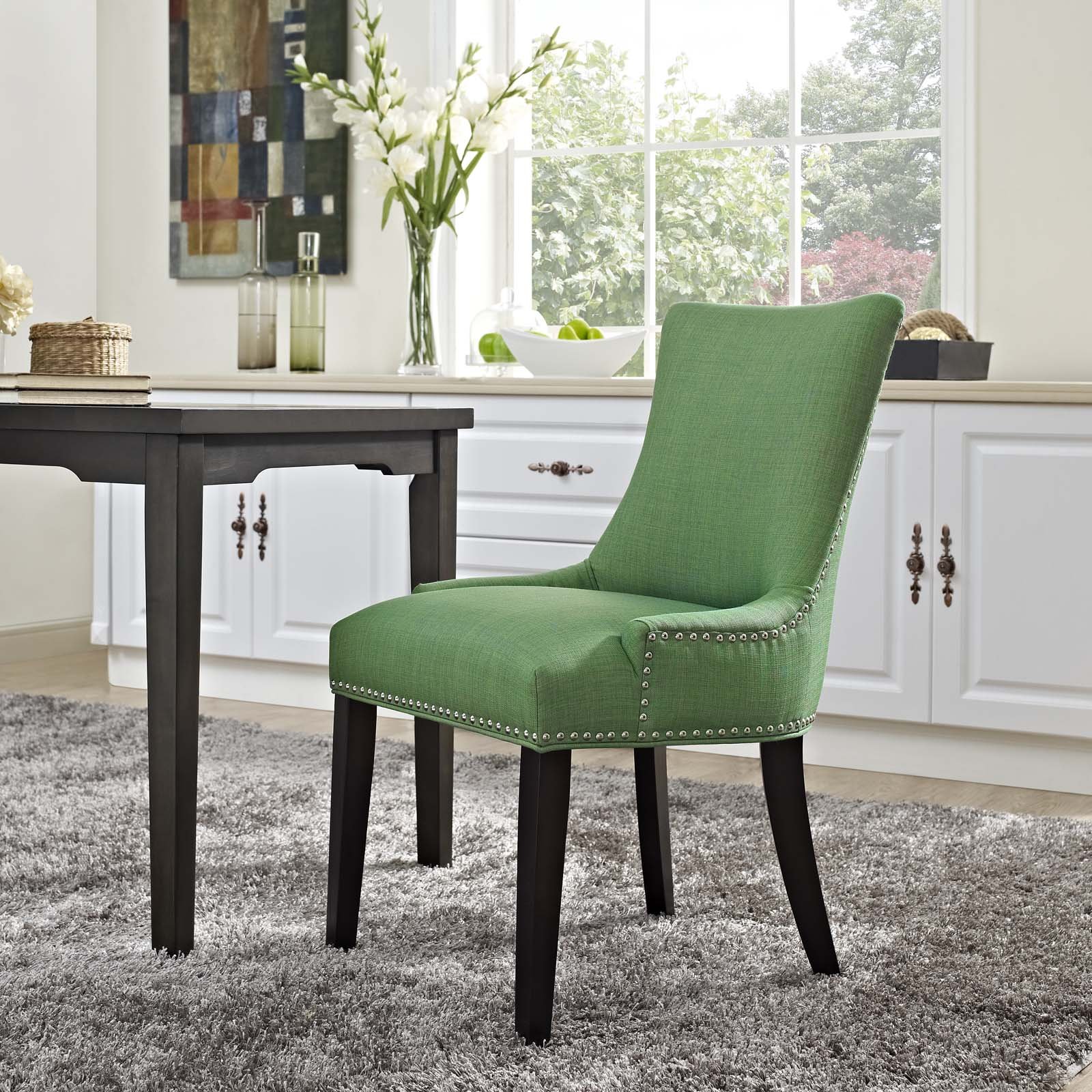 Green Upholstered Dining Chairs All Chairs