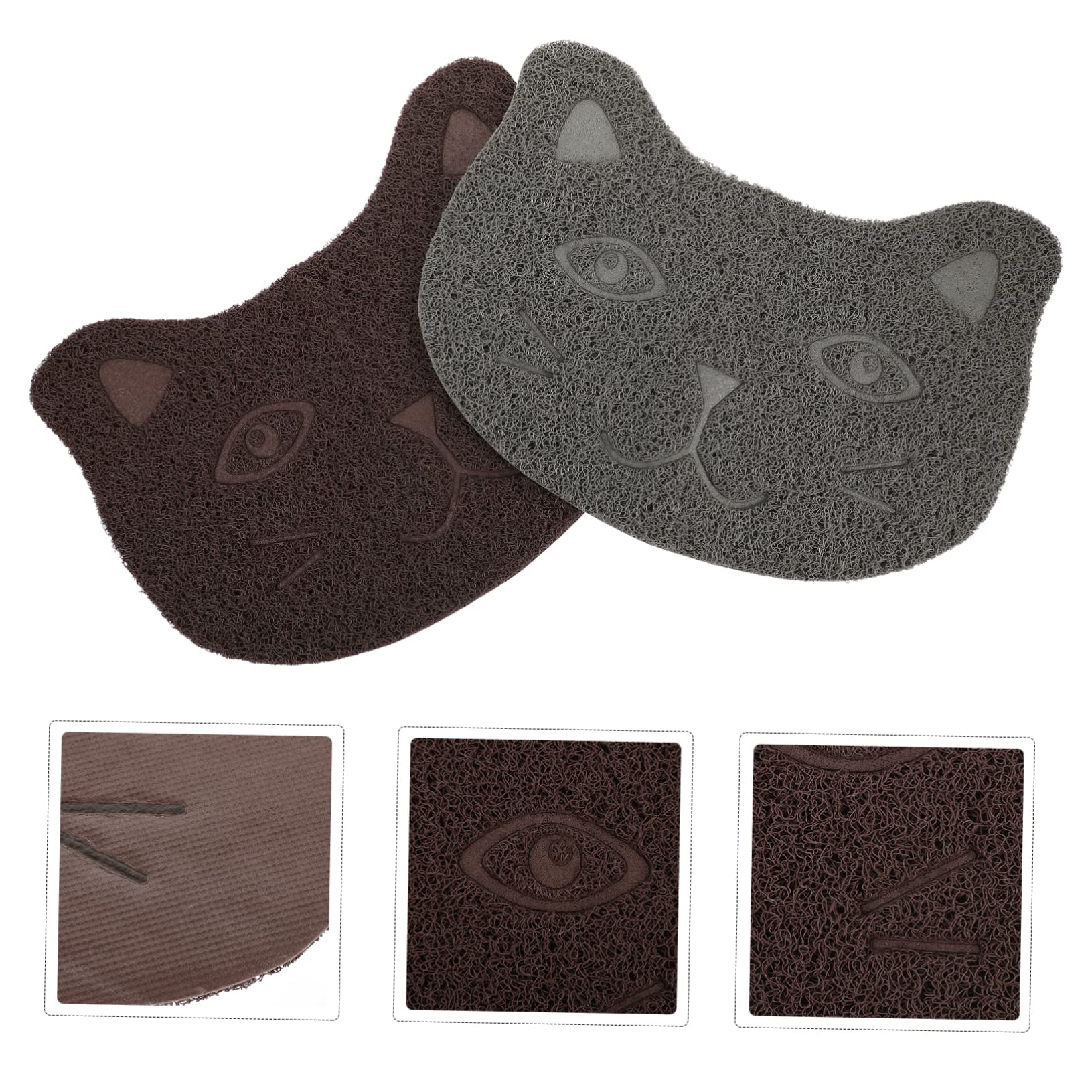 Sosoport 2 Sätze Katzenstreu Matte Katzentrainingsband Welpen Pads Katzenspielzeug Katzenstreu Fangmatte Katzenhängematte Katzenstreu Groß Kratzmatte Für Katzen Pvc 2 Stück * 2