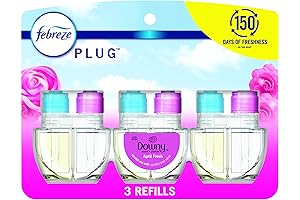 Downy Plug In Air Fresheners: April Fresh Scent, Odor Eliminator, Scented Oil Refill