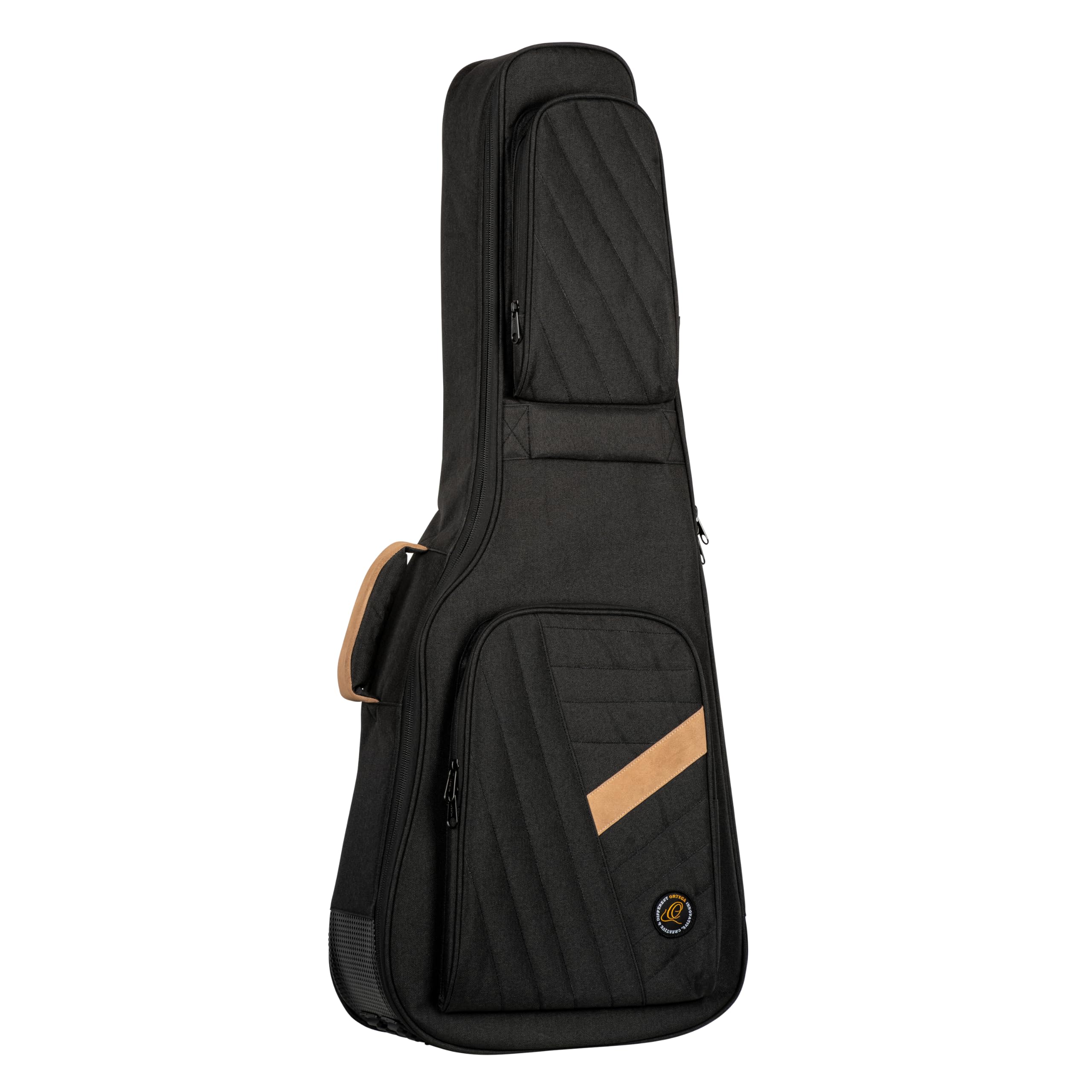 Ortega Guitars Deluxe Guitar Gigbag - 4/4 Classical Guitar Bag - Height 105 cm - Width 38 cm - Cotton, Black (OGBCL-DLX-BK)