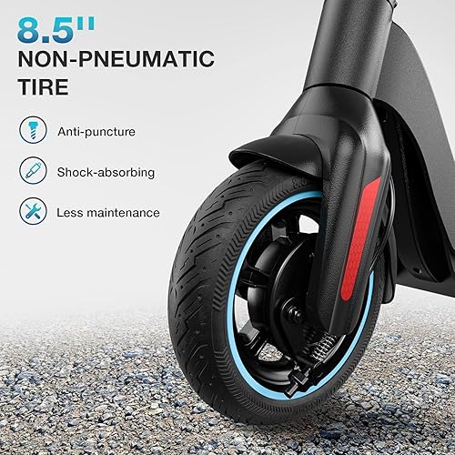 Miniatura 5 de SmooSat SA3(Prime) Electric Scooter for Adults, 2028 Miles Long Range, 350W Brushless Motor, 8.510 Solid Tire, 15.620 MPH Max Speed, App Control