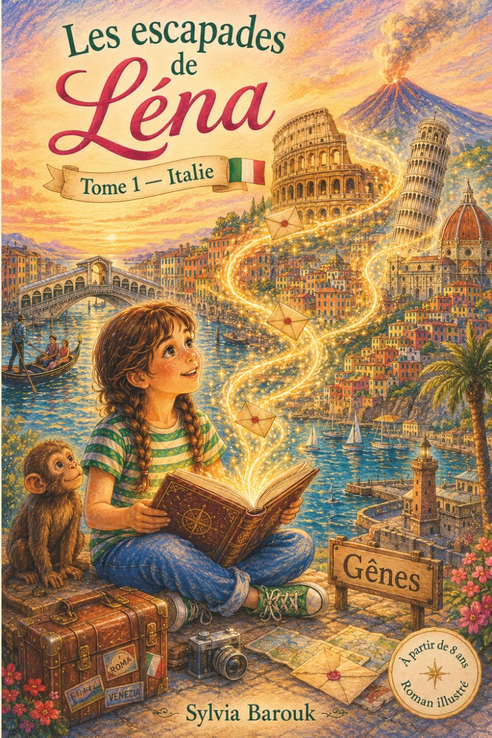 Les escapades de Léna: Tome 1 — Italie : Un voyage magique à travers les villes italiennes (dès 8 ans)