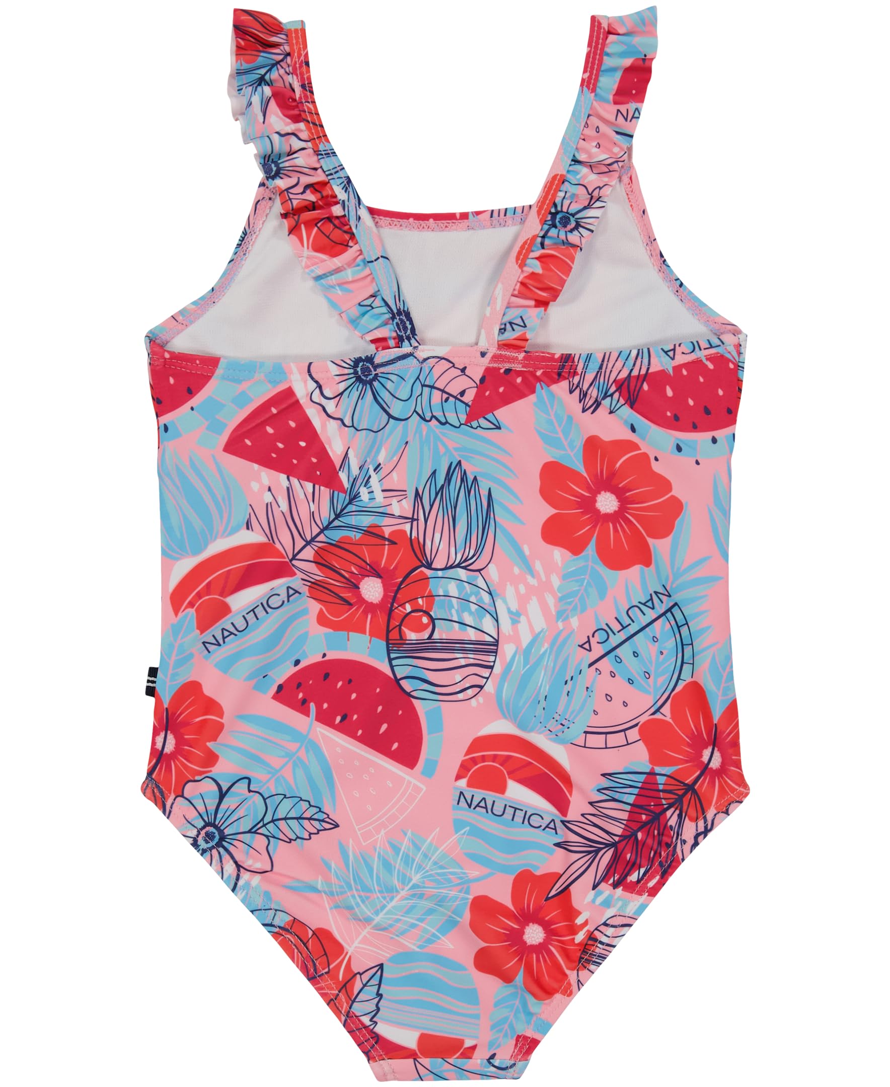 Nautica One-Piece Swimsuit with UPF 50+ Sun Protection, Quick Drying Bathing Suit Costume Intero Bambine e Ragazze