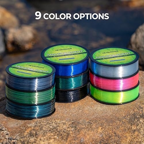 Miniatura 9 de KastKing Línea de pesca de monofilamento premium del mundo - Pista de rollo paralelo - Línea mono fuerte y resistente a la abrasión - Línea de pesca