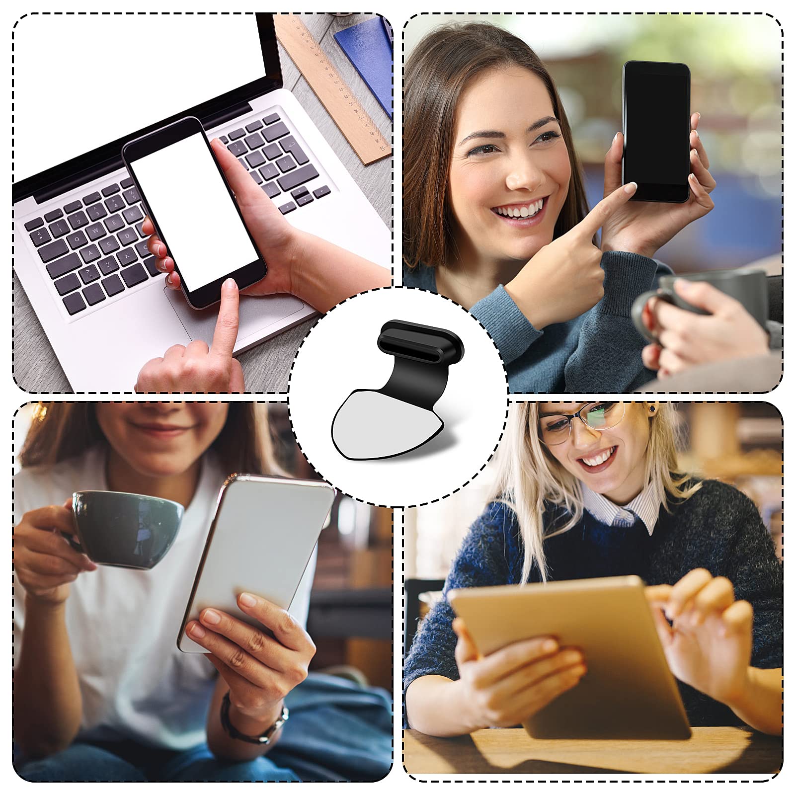 cobee Zatyczki przeciwpyłowe do portu USB C, 3 szt., wtyczka przeciwpyłowa typu C, silikonowa zatyczka do telefonu, zatyczki przeciwpyłowe, ochrona przed zgubieniem, port ładowania, osłona