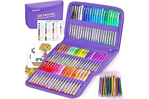 60 Colored Gel Pens with Accouterments Ensuring Vivid Coloring Adventures