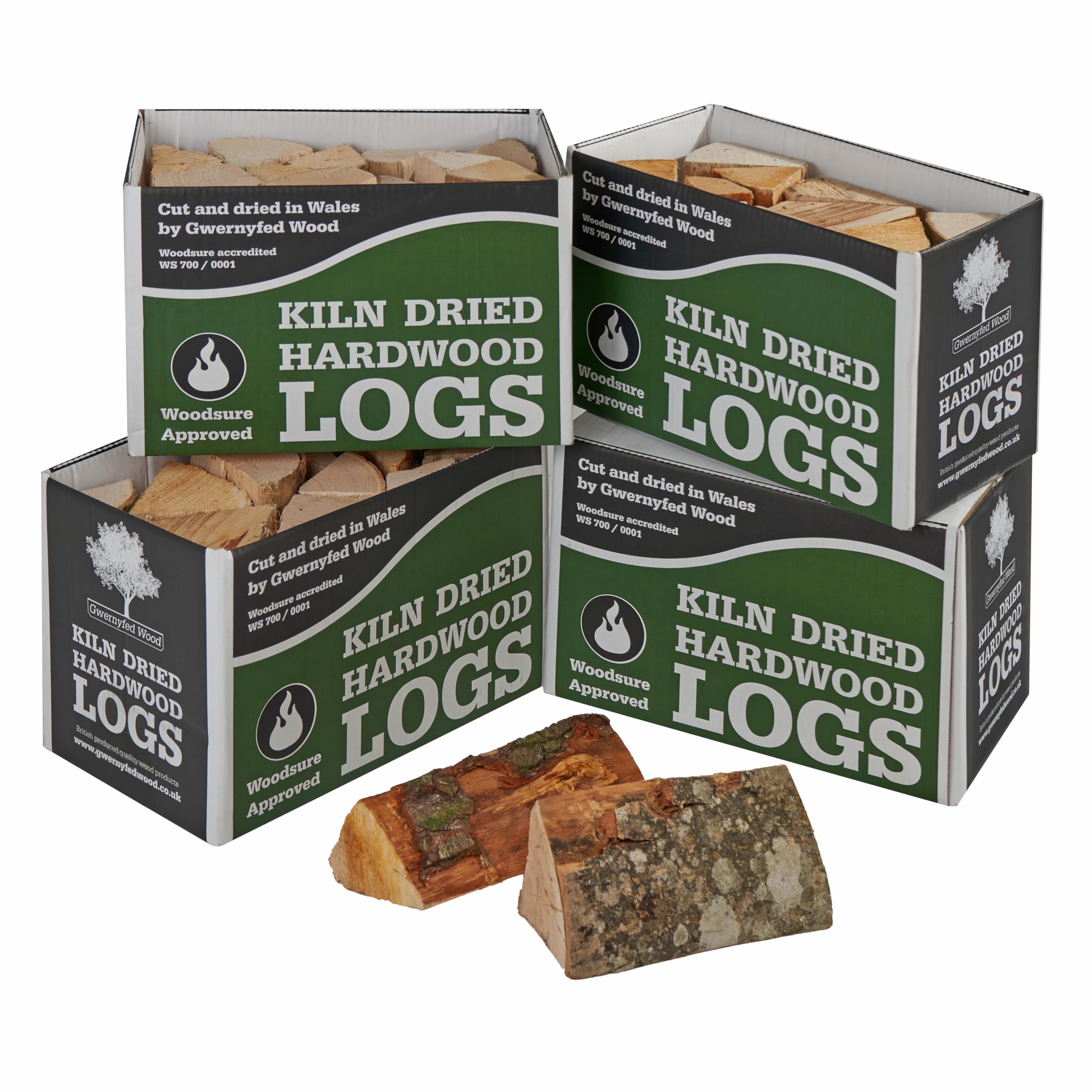 Kiln Dried Hardwood Logs - Jumbo 60 Litre Sack (approx 18kg) Perfect for Log Burners, Wood Stoves Open fires, Fire Pits and Pizza Ovens - Woodsure Approved (1 x 60L Sack) — view 8