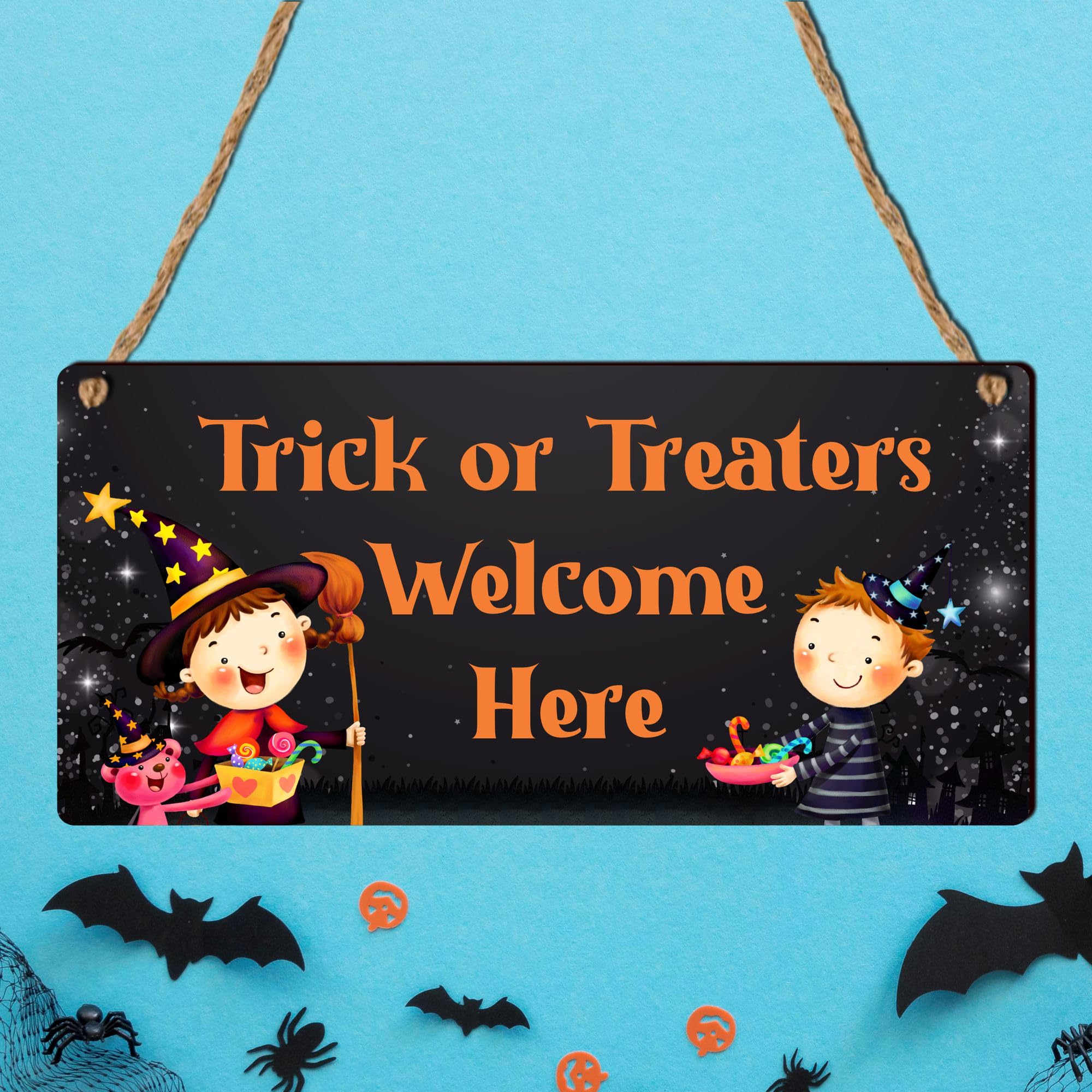 Enseigne Murale En Bois Rustique - Décoration Halloween Maison - Style Primitif