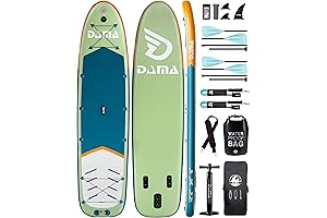 Inflatable Stand Up Paddle Board w/Complete Sup Accessories Kit, Hand Pump, Kayak Floating Paddle
