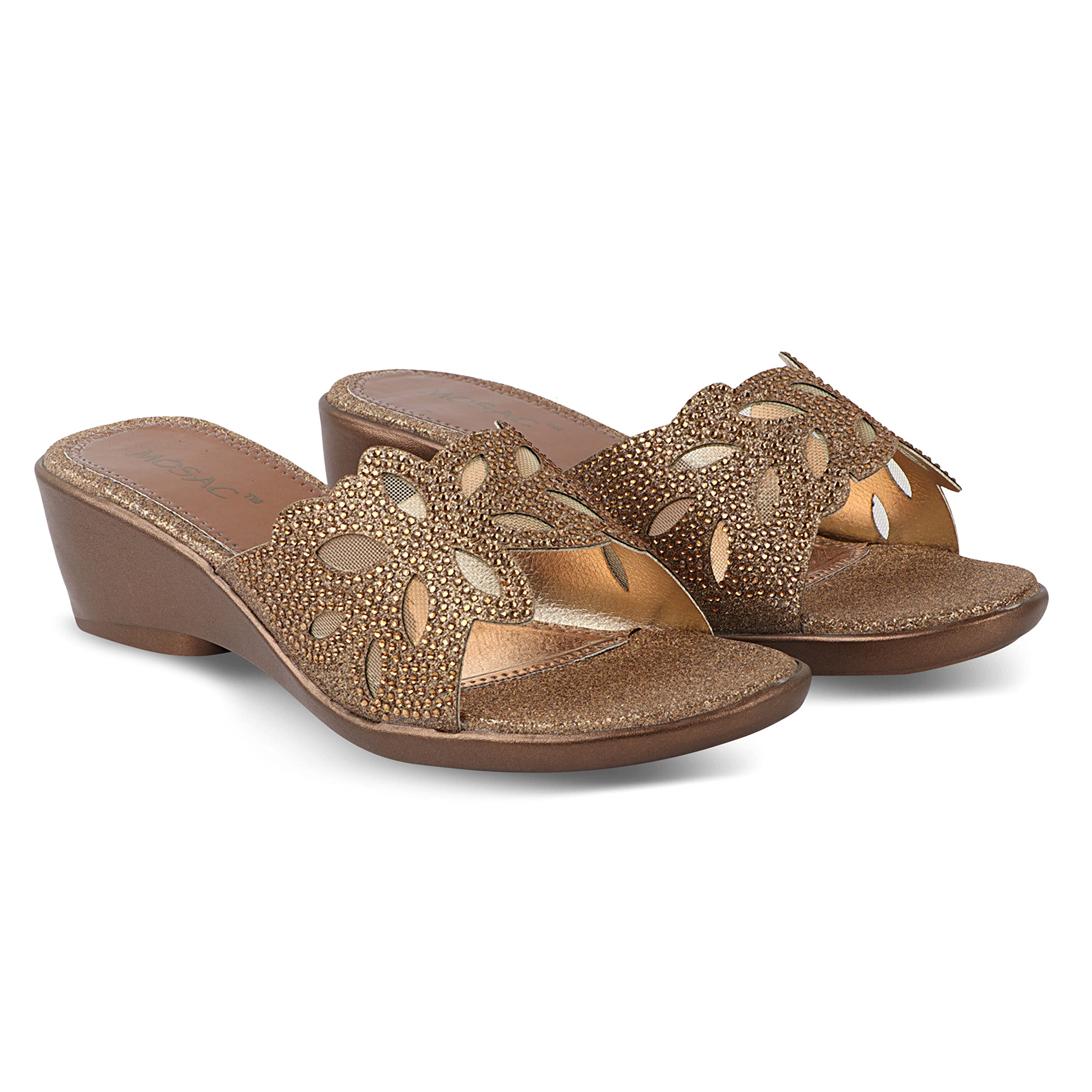 Mosac Womens Party-Wear Designer Wedding Slip-On Casual Wedge Fashion Sandal,7 (B09WNB5LNN) Amazon Price History, Amazon Price Tracker