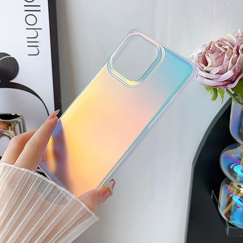 Jmltech for Cute Case for iPhone 15 Plus Case Glitter Hybrid Shockproof Holographic Silicone Luxury Protective Phone Cases Iridescent for iPhone 15 Plus Case