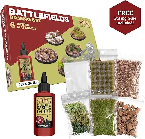 Miniatura 2 de The Army Painter Battlefields - Juego de base de césped estático para terreno en miniatura, césped estático y pegamento de base libre, césped