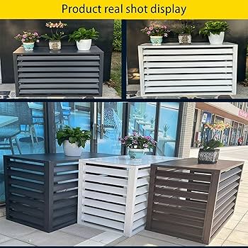 エアコン 室外機日除け、盗難防止 室外機カバー 日よけ エアコン 風向き 対策 マグネット ラック