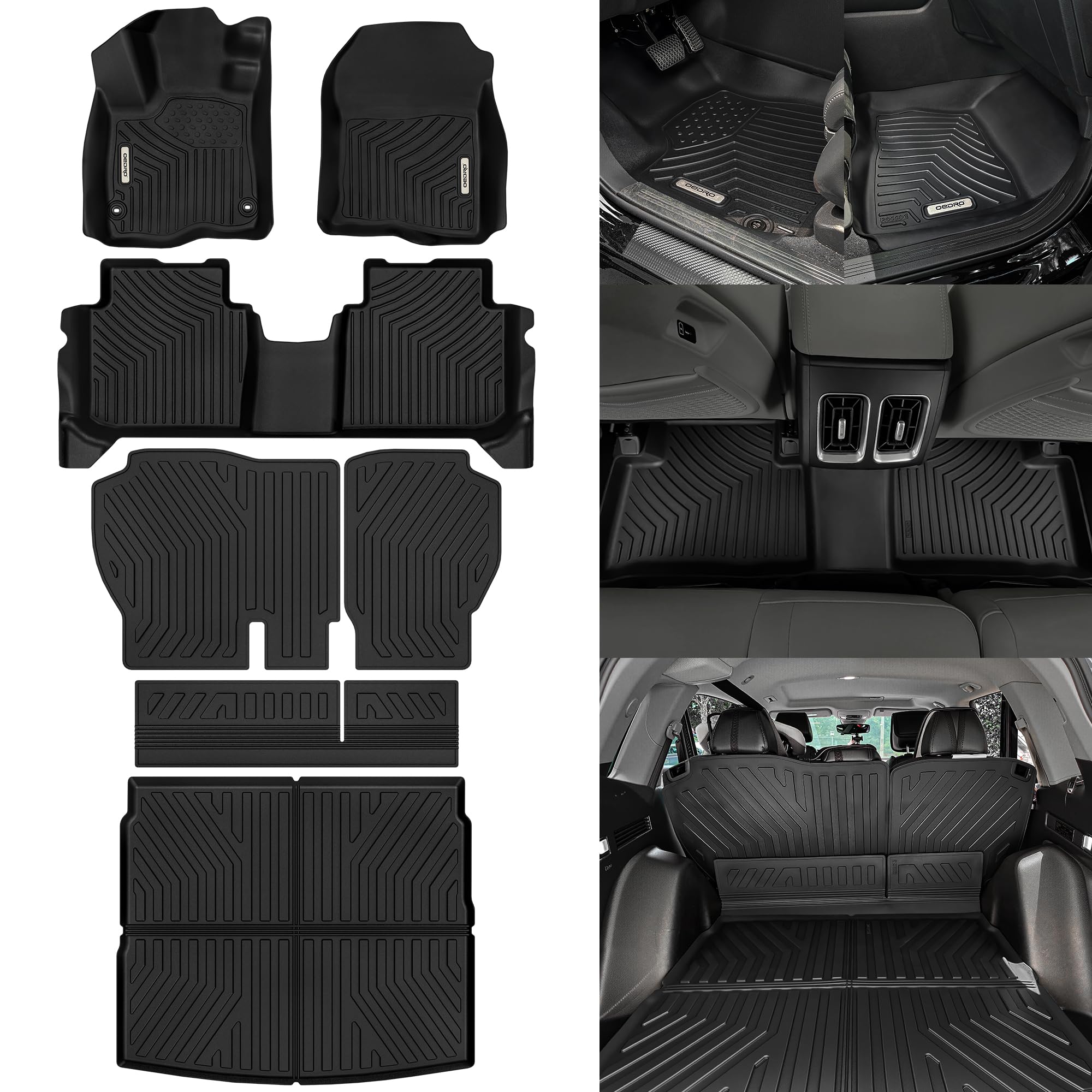 OEDRO Floor Mats Cargo Liner Set Fit for Honda CRV 2023 2024 2025 2026 All Models Gasonline Hybrid — view 8