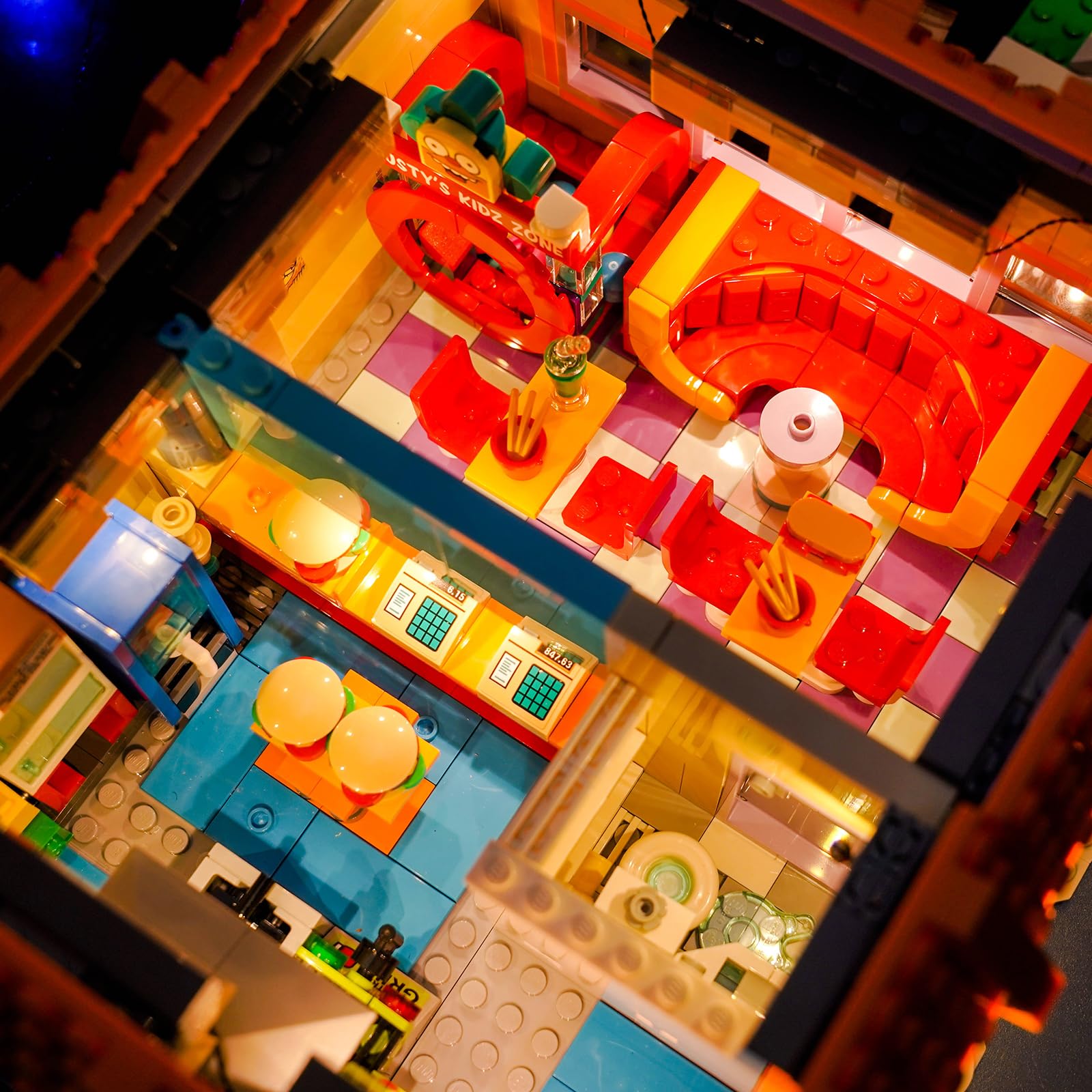 Remote Control Led Light Set Compatible with Lego The Simpsons: Krusty Burger 10352 (No Model) - Image 4