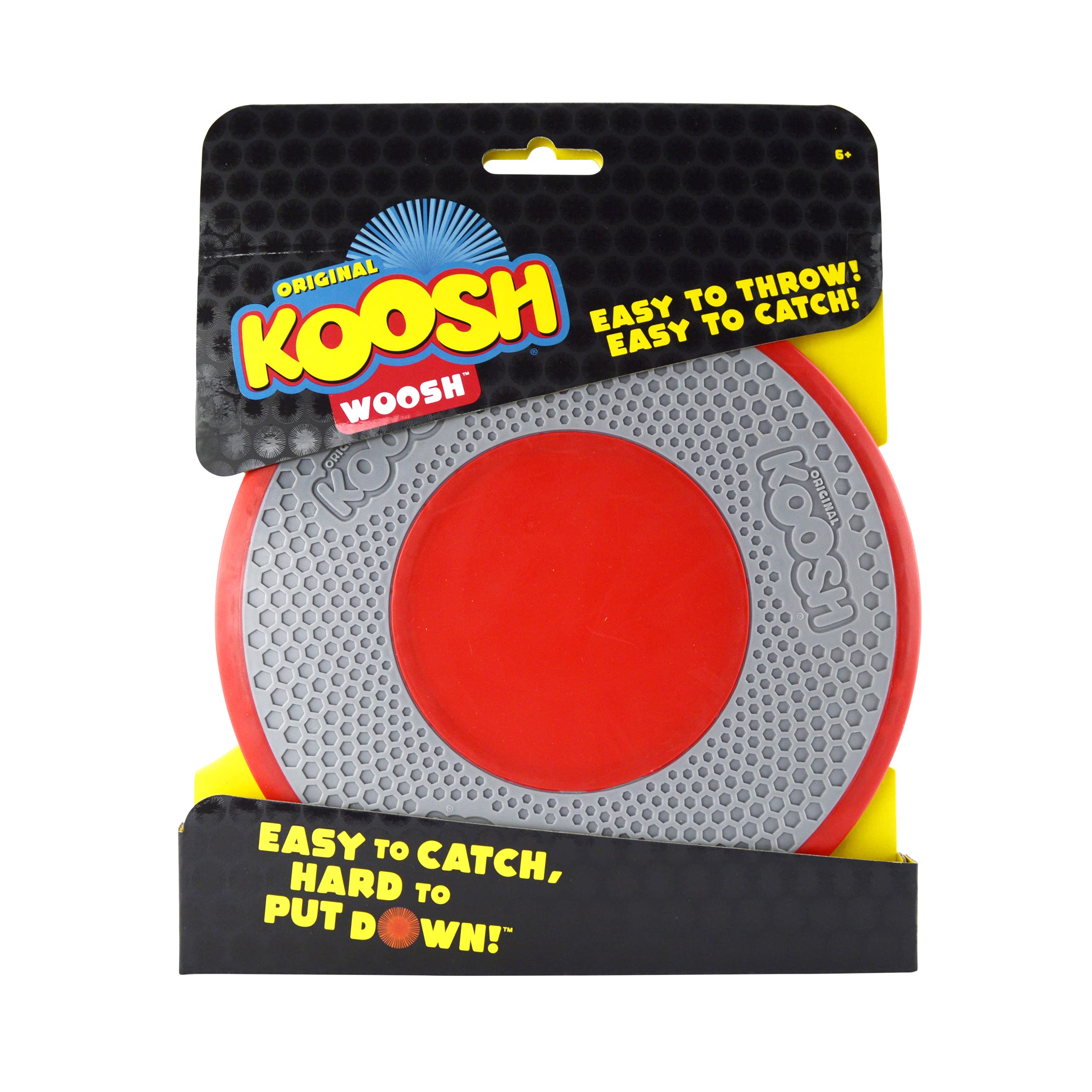 Koosh Woosh - Frisbee for the Ball That's Easy to Catch, Hard to Put Down - So Many Ways to Play! - Ages 6+