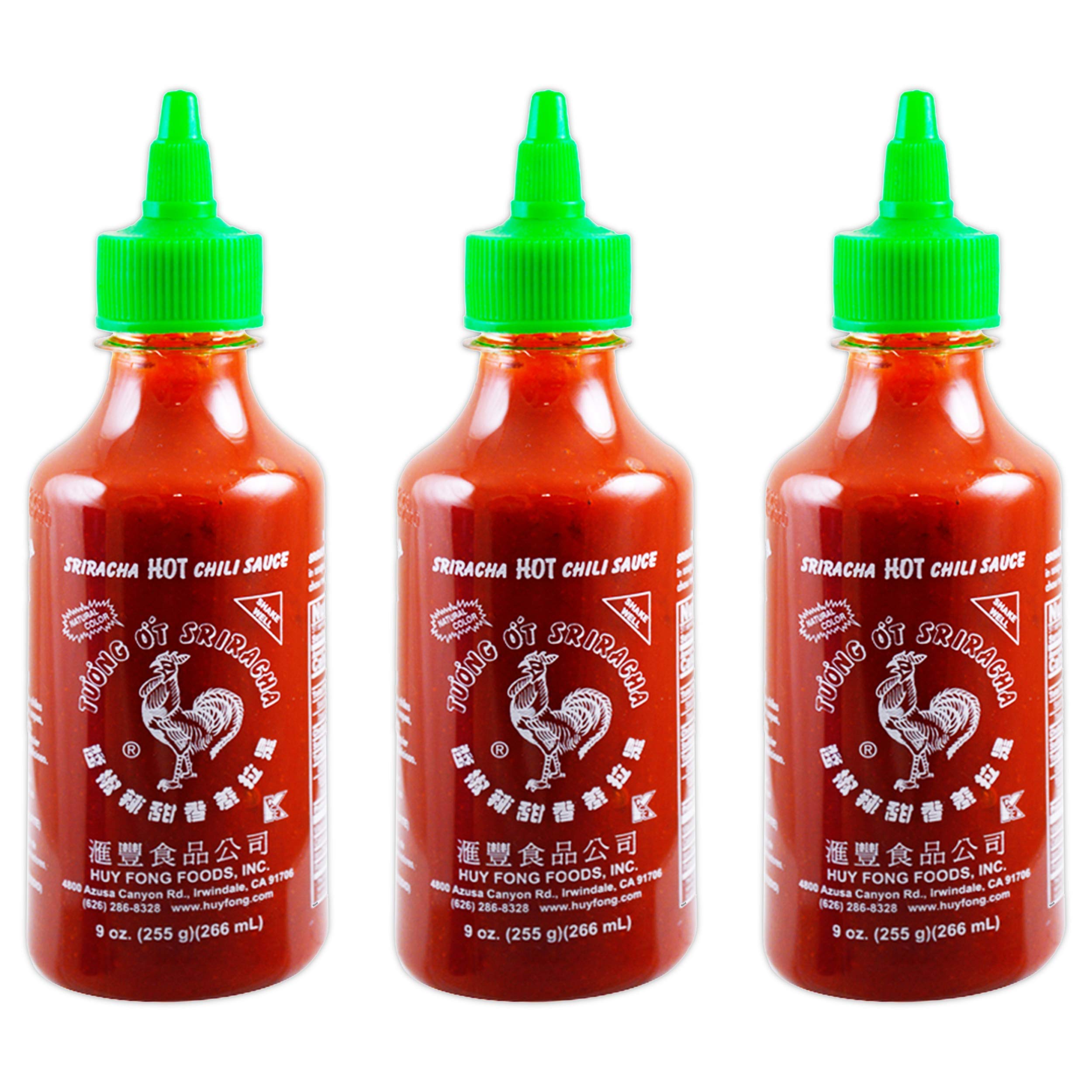Huy Fong Sriracha Hot Chili Sauce, 9 Ounce Bottle ,spice,chili,sriracha