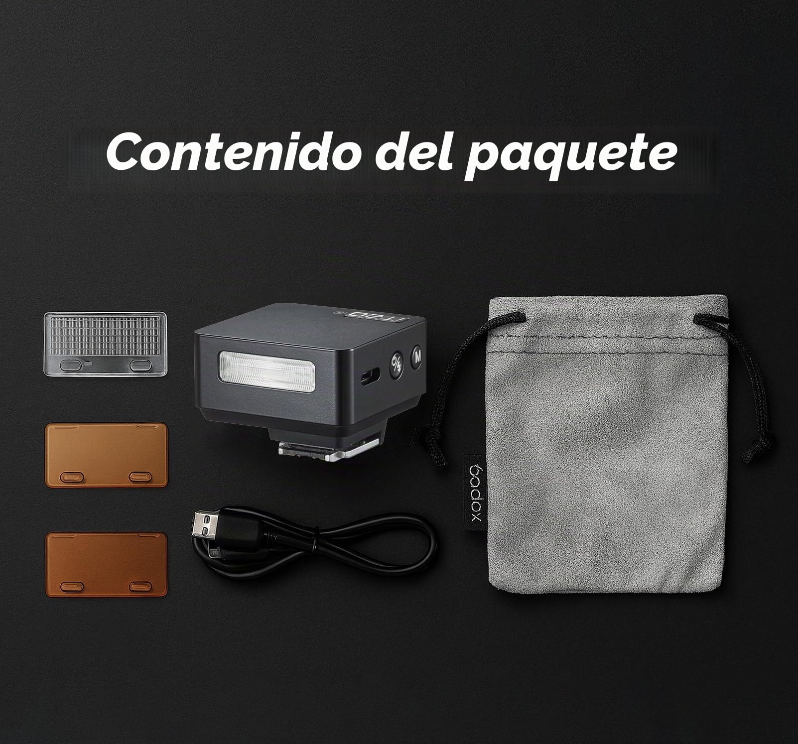 GODOX IT20 S Flash de Cámara, IT20S TTL Mini Flash, Compatible con Sony Alpha A9 III a7III a7CII a7IV a7C a7RV a7 a7SIII a6700 a6400 a6600 ZV-E10 II ZV1 a61000 (Negro)