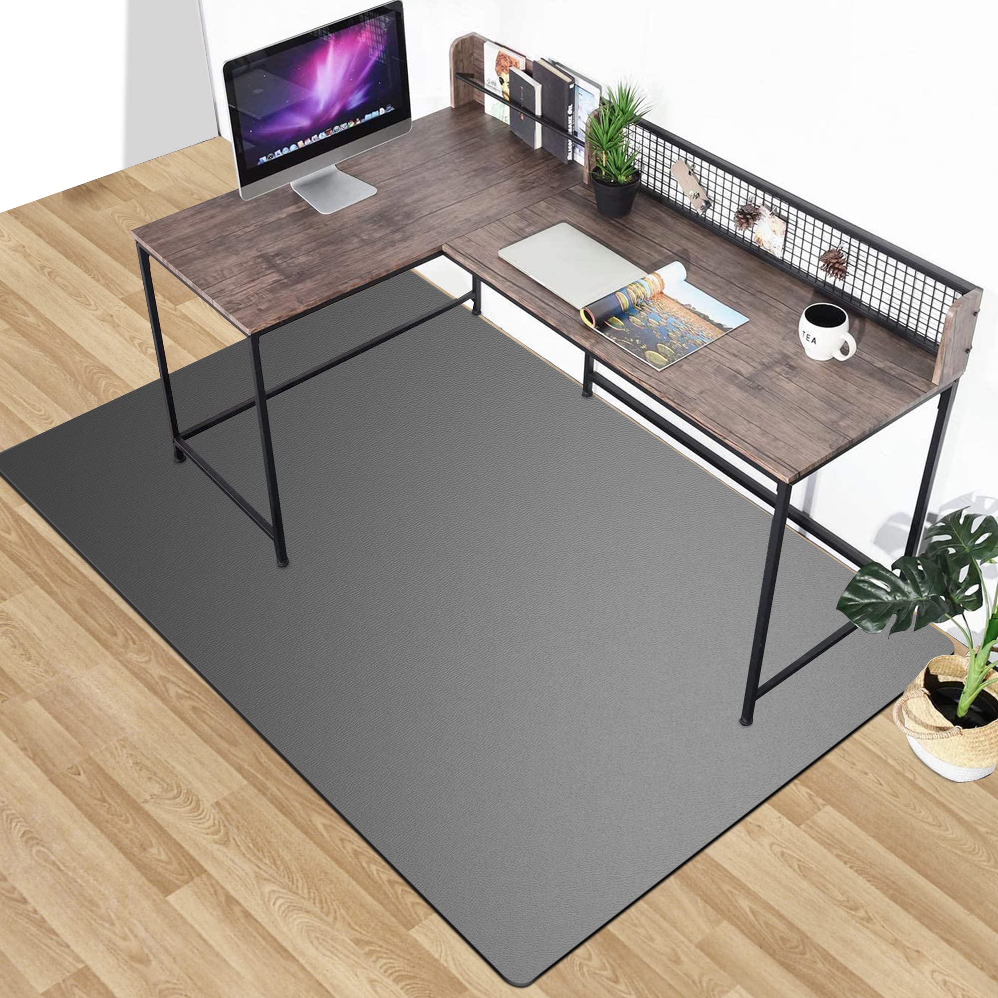 HUIJIE デスクチェアマット大判サイズ160×140cm  4ｍｍ 椅子 マ Amazon.co.jp: HUIJIE チェアマット フロアマット 床保護マット