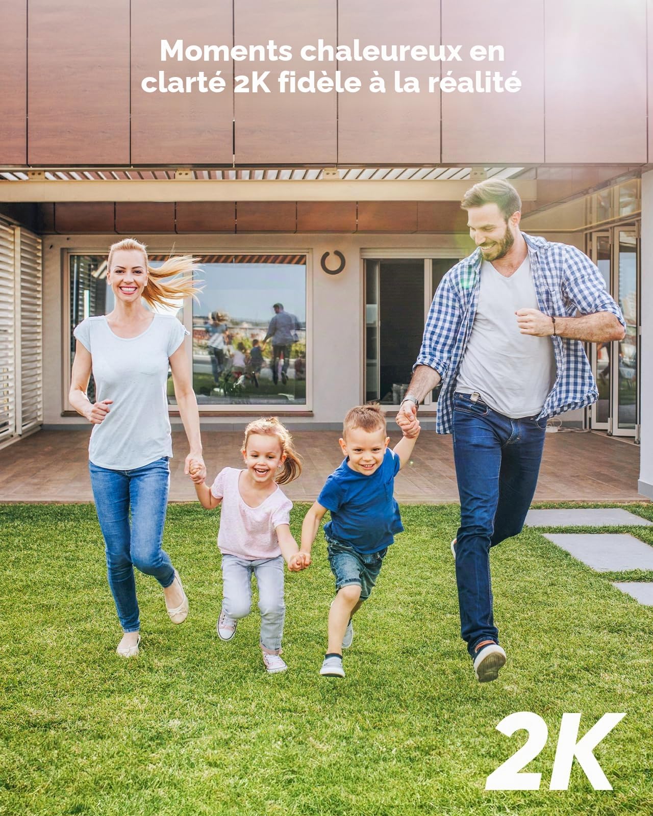 SANNCE Système de caméras de surveillance CCTV via PoE 8CH, Enregistreur vidéo réseau 6MP 8 canaux avec 4 caméras IP extérieures 3MP, Détection intelligente des personnes et véhicules, Vision nocturne