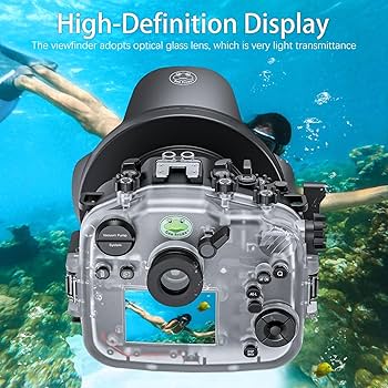 EX-S10 、専用ケース、防水ハウジングEWC-120セット 広角ドームポート付き防水カメラハウジングケース、ダイビングキット