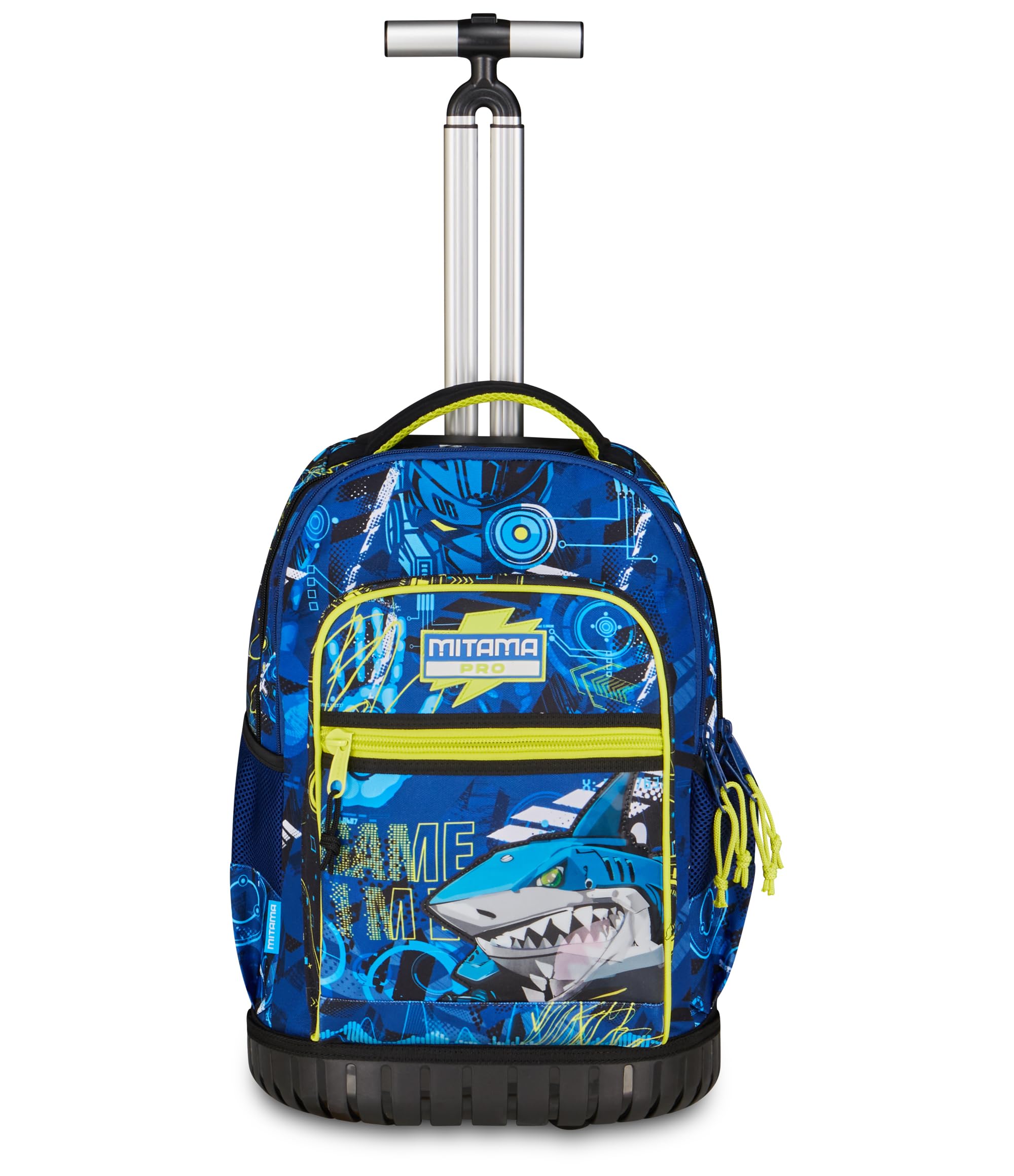 Mitama Trolley Run Extra CYBERSHARK, 33 Lt, Doppio Scomparto, Blu, Tasche multi funzione, bambino, Scuola elementare e media, Tempo libero e viaggi