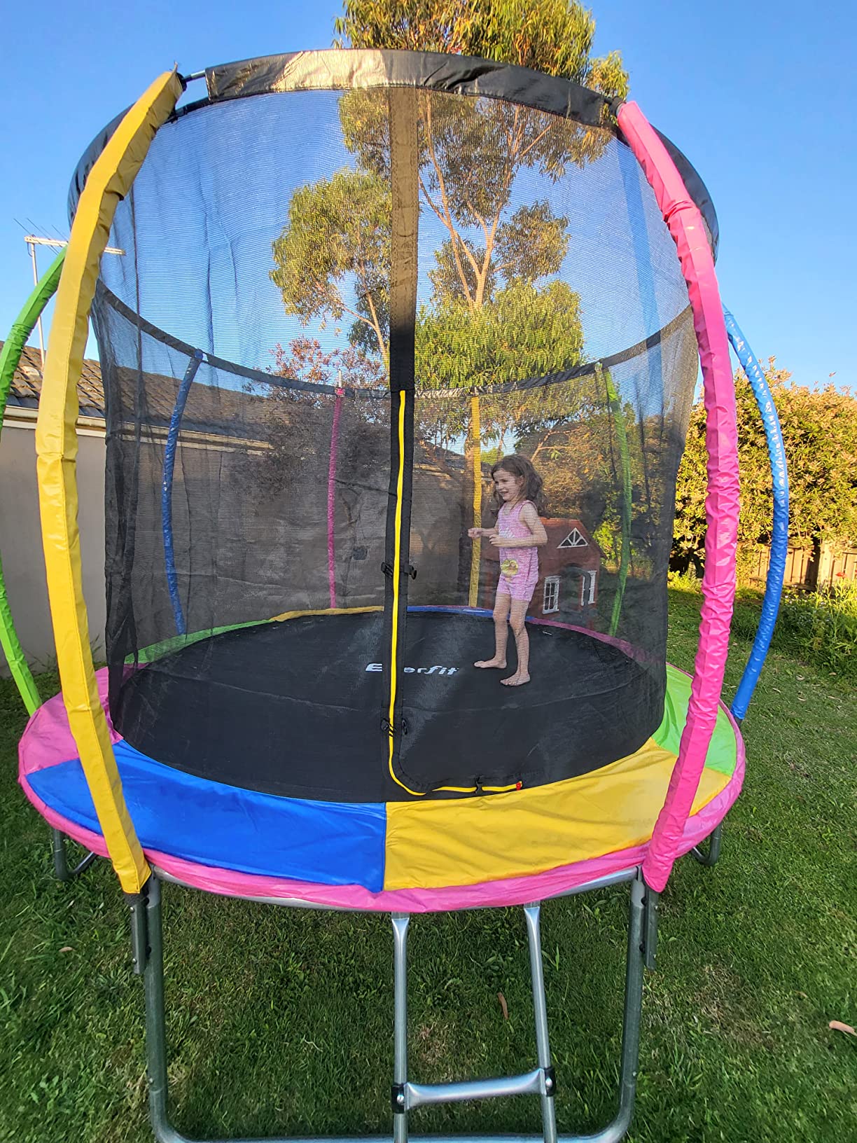Everfit Trampoline for Kids 10ft Rebounder Round Trampolines, Outdoor
