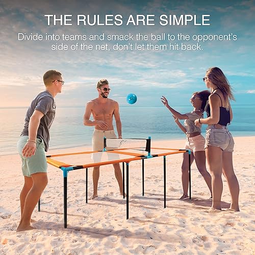 Miniatura 3 de Cipton Slam Pong, mezcla tu juego favorito Slam Ball y tenis de mesa, 2 raquetas de tenis de mesa, 1 pelota de slam y 1 mini pelota de slam pong,