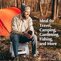 Vista 8 de Handy Laundry Taburete Escalón Plegable Ligero - Lo Suficientemente Resistente para Soportar Adultos y Lo Suficientemente Seguro para Niños - Se