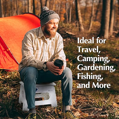 Miniatura 8 de Handy Laundry - Taburete plegable ligero - Resistente para soportar adultos y seguro para niños Se abre fácilmente con un solo movimiento Ideal para