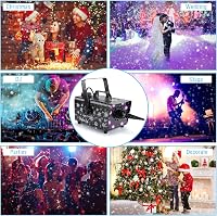 HAKUTA 800W Hógép 8 RGB LED Világítással, 13 Színmóddal és 2 Távirányítóval - Esküvőkre, Partikra, Halloweenre, Karácsonyra, Színpadi Előadá 4