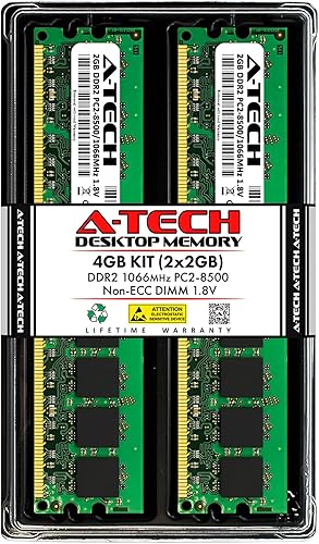 A-Tech 4GB KIT (2 x 2GB) For MSI Motherboard MS-7395 EFINITY MS-7501 K9A2GM-FD FIH FIH-S K9A2VM-FD MS-7505 P6NG Neo-Digital MS-7506 K9NGM4-F V.2