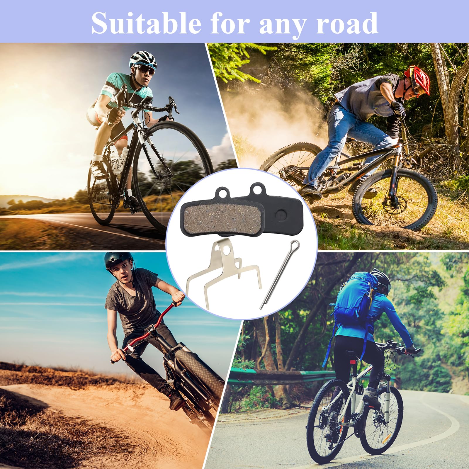 Plaquettes De Frein Vélo Résine/Semi-Métallique Pour Shimano D03S D02S – Compatibles Saint, XT, SLX, ZEE, Tektro – Freinage Puissant Et Silencieux