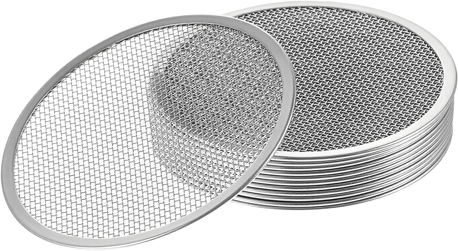 12 Pcs Sprouting Jar Lids, Sprouting Lids for Mason Jars 304 Stainless Steel Strainer Set, Durable Mason Jar Sprouting Lids with 82mm Diameter,Seed Sprouting Indoor Gardening,Fresh Greens