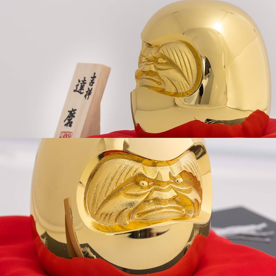 ダルマ型金色置物 Amazon.co.jp: 高崎だるま 2号 金 福入 商売繁盛 開運出世 達磨