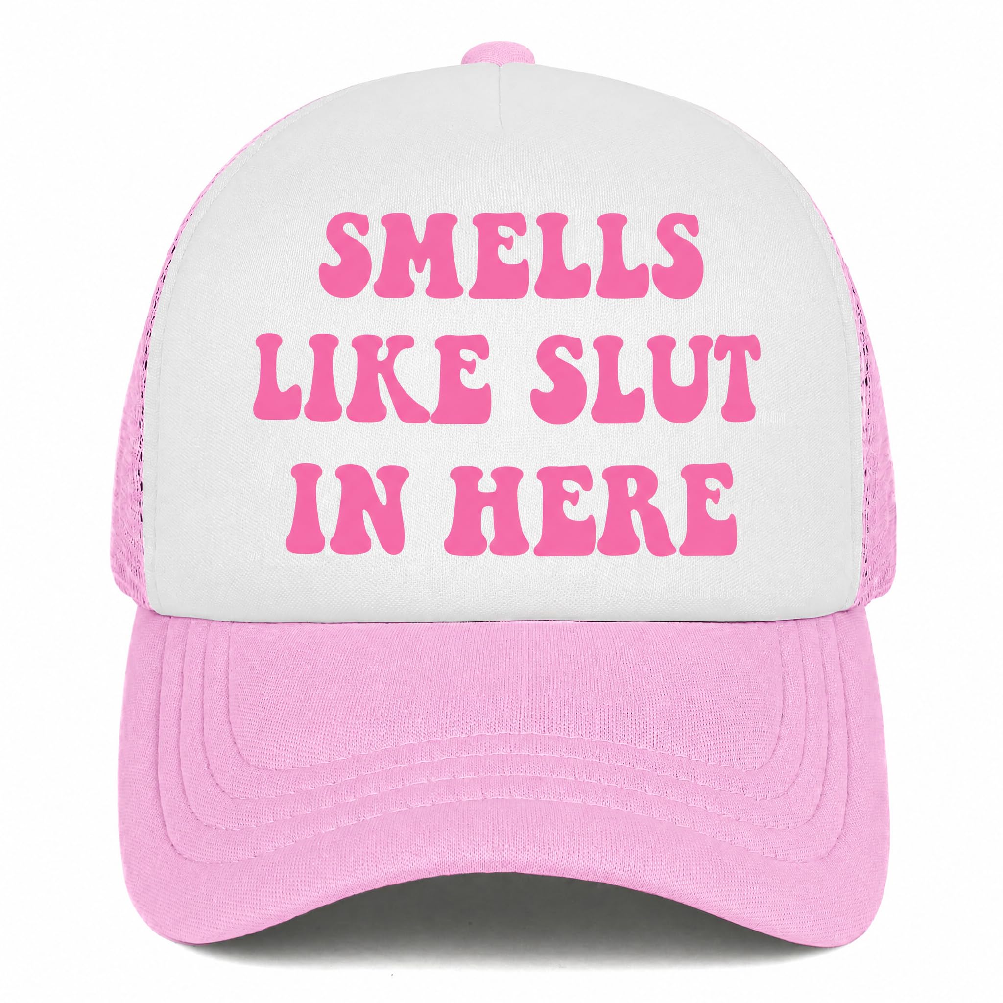 You Find It Offensive? I Find It Funny Trucker Hats for Women Pink Men Funny Slogan Pink Hats for Men