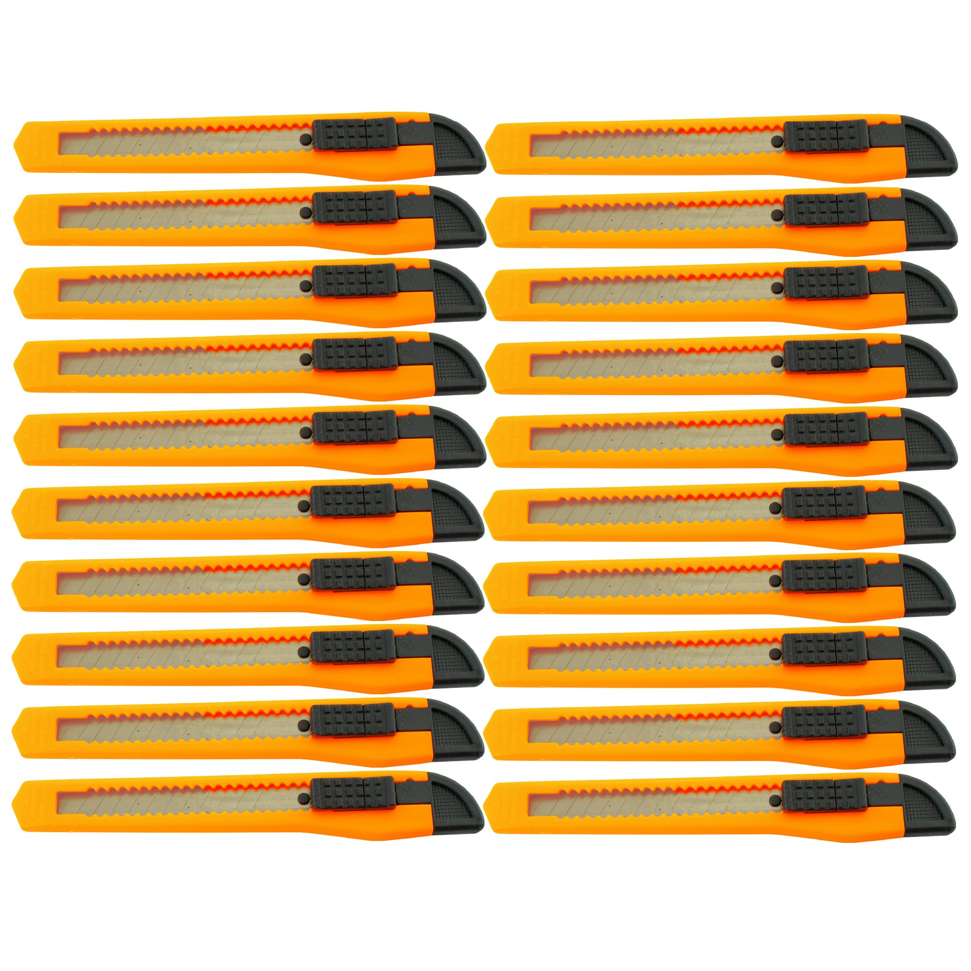 MotoProducts 20x Bulk Small Neon Orange Utility Knife Box