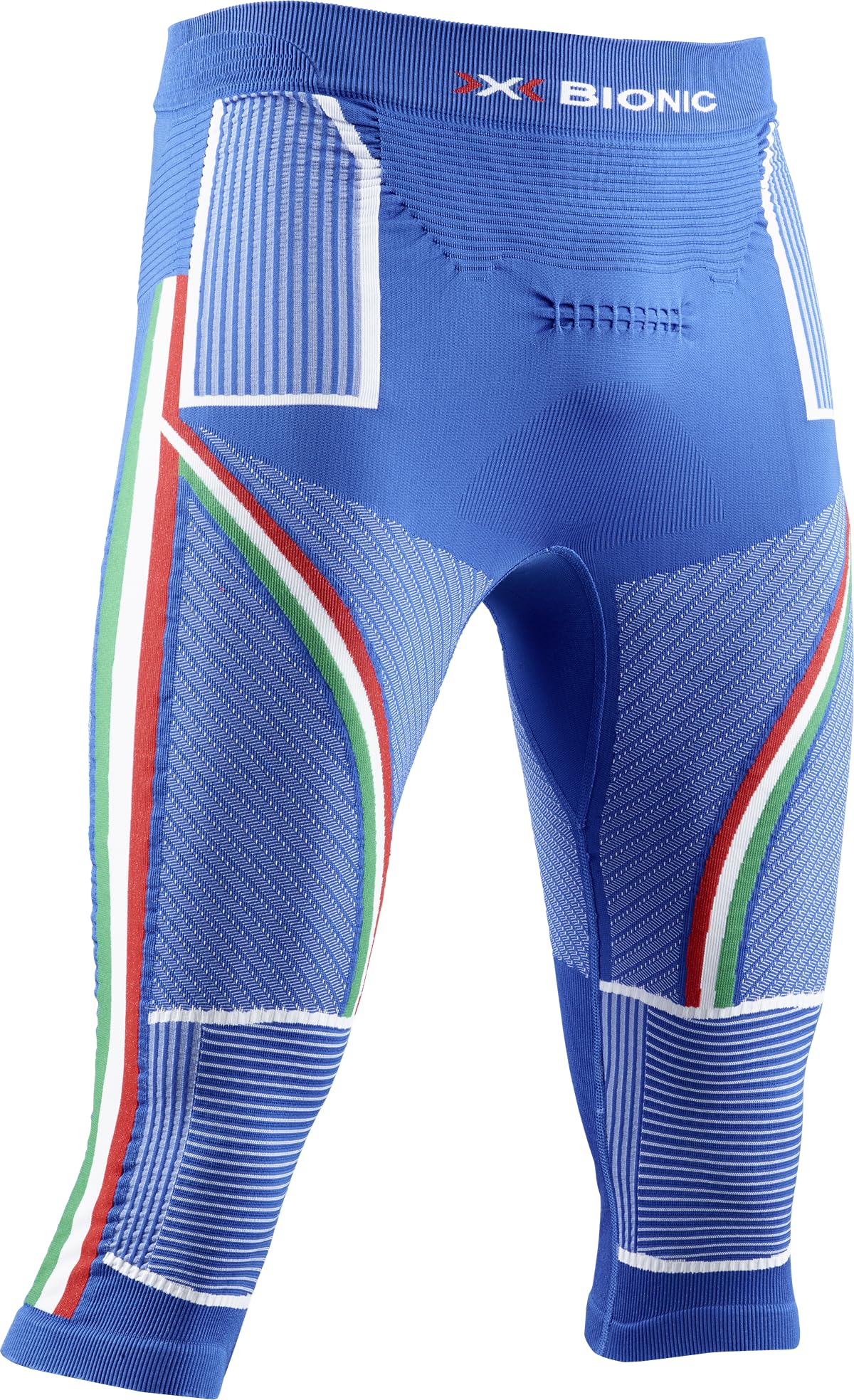 X-Bionic Energy Accumulator 4.0 Patriot 3/4 Italy Strato Base Pantaloni Funzionali, Uomo, Italy, L