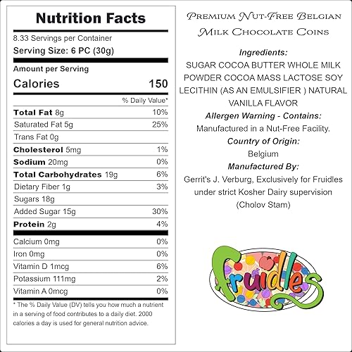 Miniatura 2 de Monedas de oro de chocolate con leche belga prémium de Navidad, rellenos de calcetines de caramelo, caramelo de chocolate sin nueces (media libra)