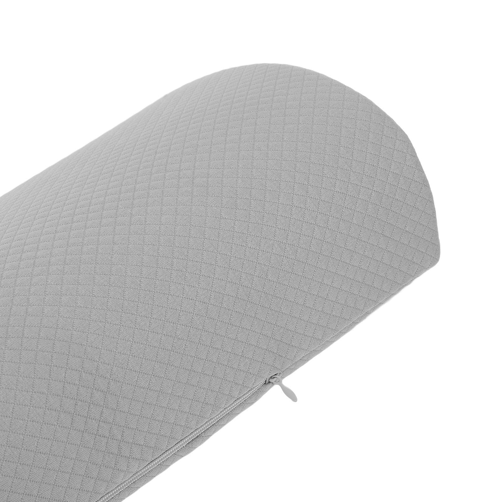 BTSEURY Leg Elevation Pillow, Leg Support Pillow, Half Cylinder Shape Removable Cover Ergonomic Leg Support Pillow for Sleeping (Gray)