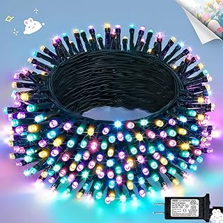 JMEXSUSS 200 LED 66ft Easter Lights String Green Wire, Pastel String Lig...