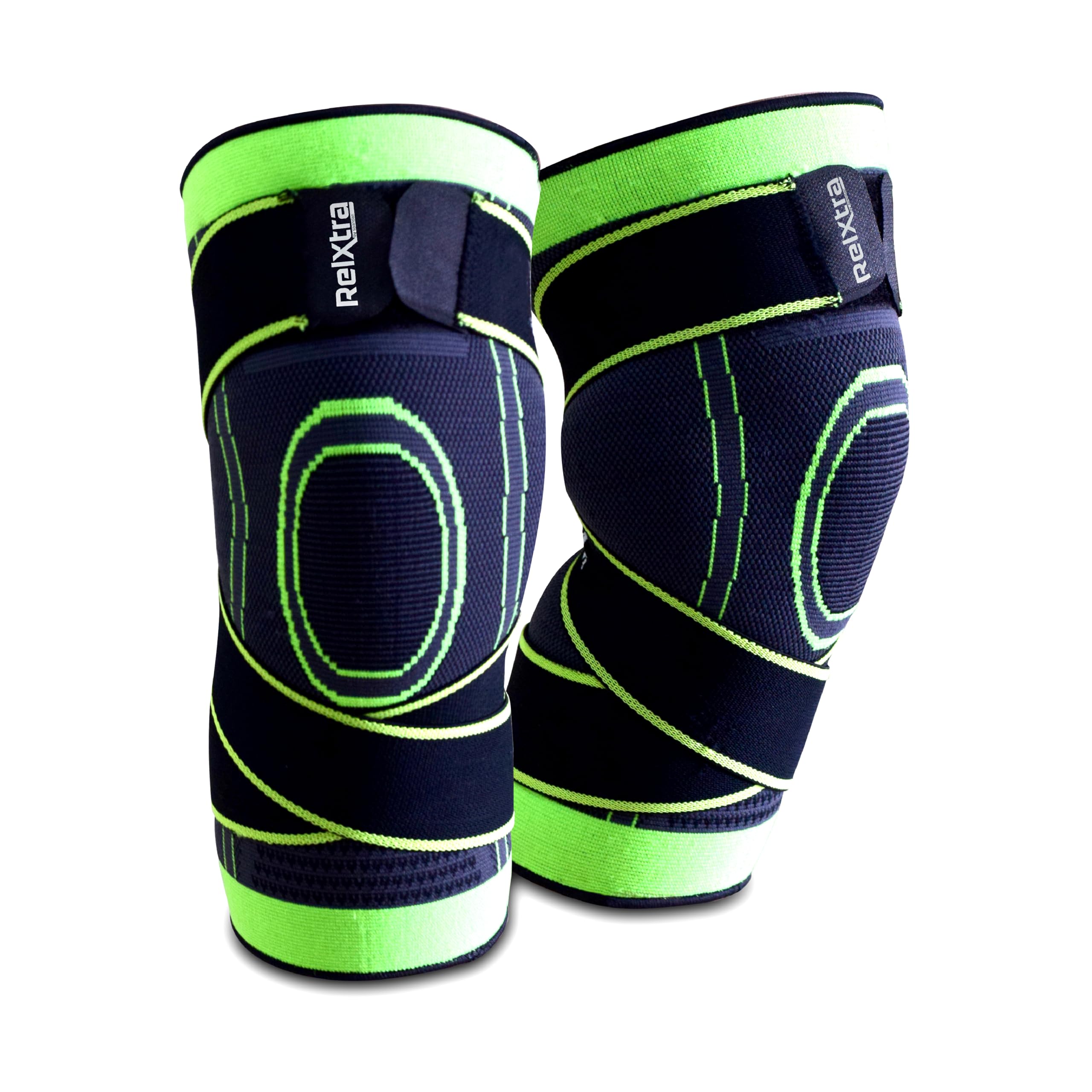 RelXtra Knee Cap for Women & Men | Knee Support Braces | Knee Pain Relief | Helpful While Running, Gym, Joint Pain Relief, Arthritis and Injury- (1 Pair) (B0CYLY6ZN3) Amazon Price History, Amazon Price Tracker