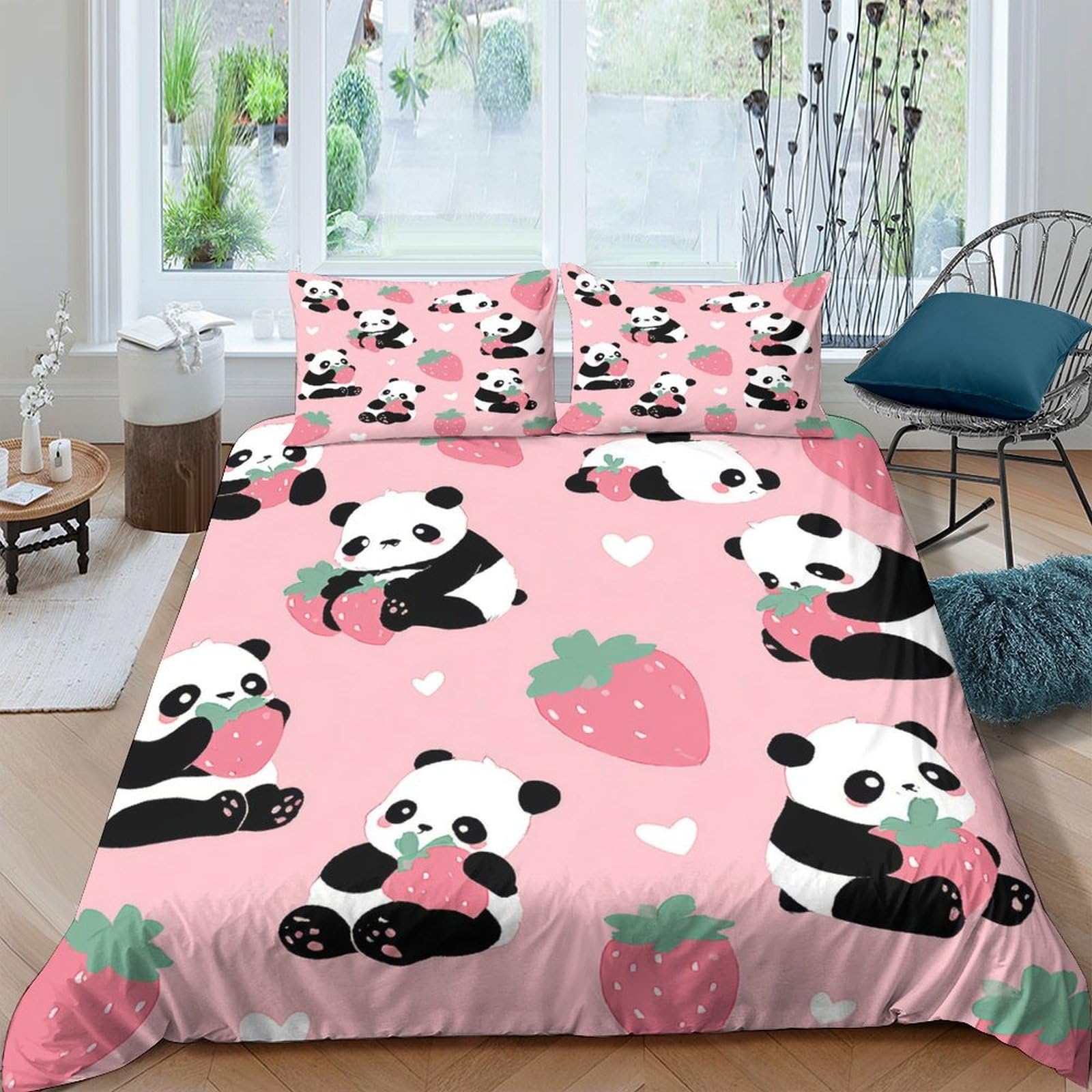Niedliches Koala-Pärchen Bettbezug Mikrofaser 3D Gedruckt Atmungsaktiv Hautfreundlich Bettdeckenbezug 3 Teilig Weich Reißverschluss mit Kissenbezug Kuschelig for Teenager & Erwachsene