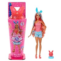 Barbie - Pop Reveal Serie Animal Party, bambola con orecchie da coniglietto e cucciolo incluso