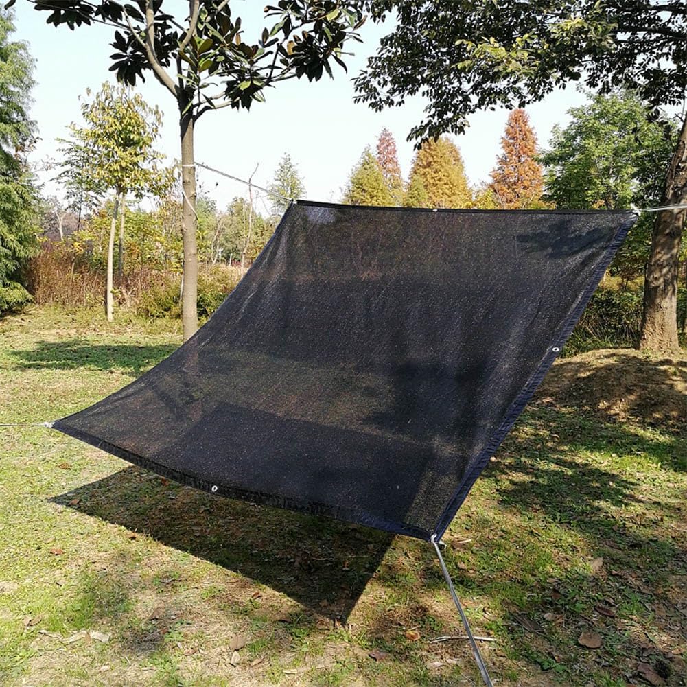 90% Malla Sombreo Negro Malla de ocultación Protección Rayos UV 40% Red de protección Solar PE para Planta Invernadero Exteriores Pérgola Piscina Engrosamiento de cifrad(90% Shade,4x15m)
