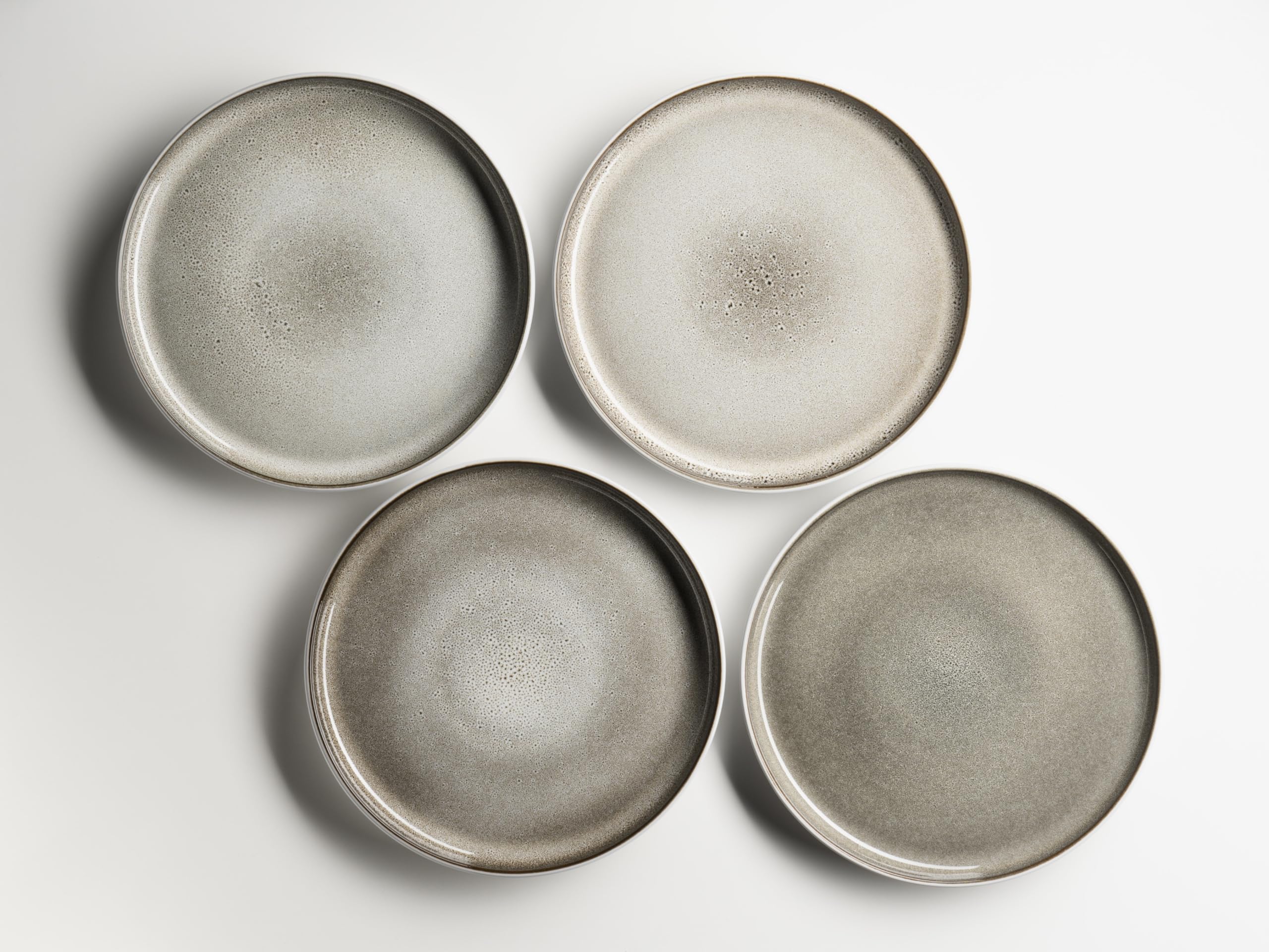 MÄSER 934435 Lunaria zestaw naczyń ceramicznych dla 4 osób, 16-częściowy zestaw naczyń kombi; glazura reaktywna, kamionka, brązowy